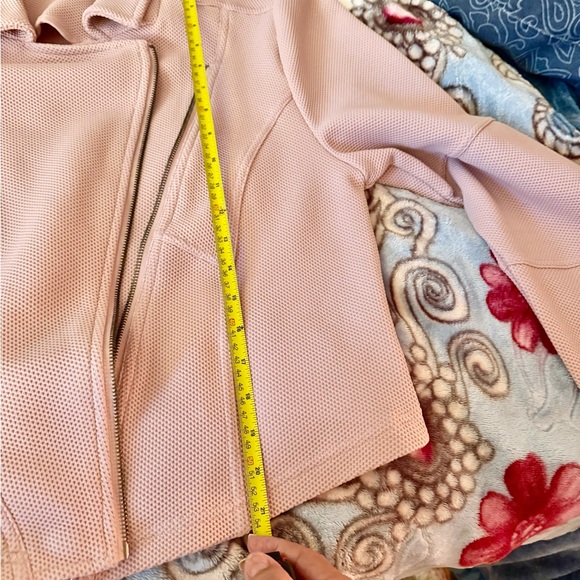 Torrid Pink Cropped Moto Jacket Size: 1 - Picture 9 of 14